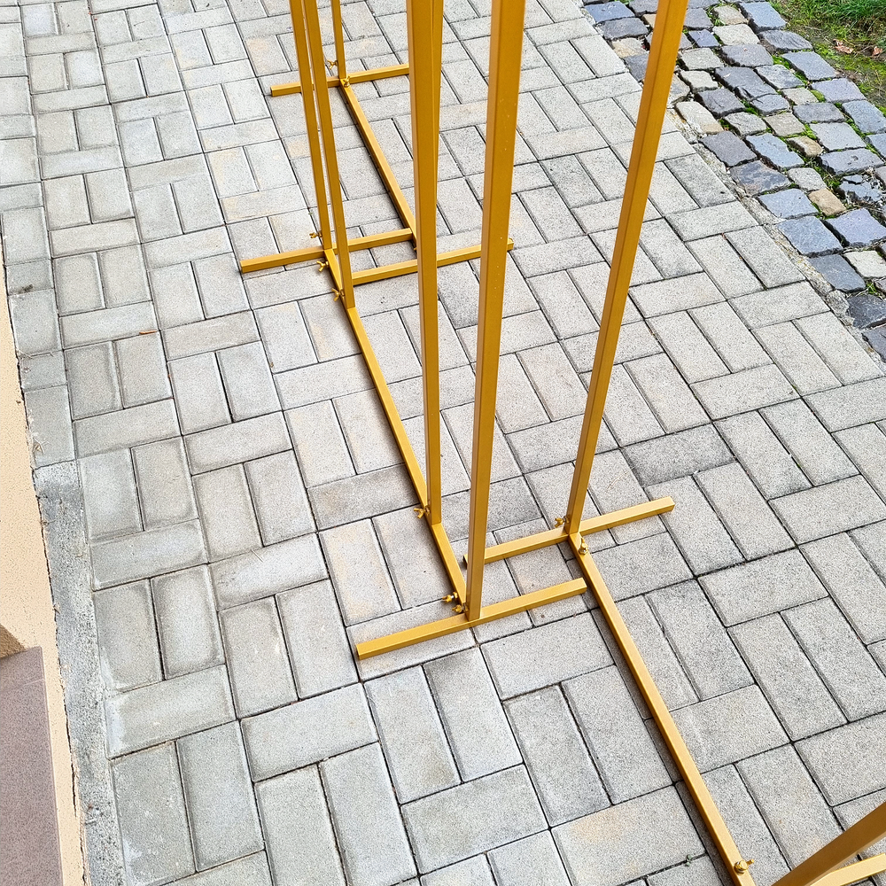 
                      
                        Model nou | Arcadă metalică | Set 3 panouri | Auriu
                      
                    