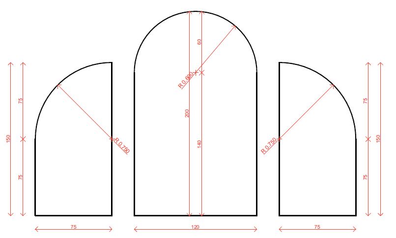 
                      
                        Arcadă metalică | Set 3 arc
                      
                    