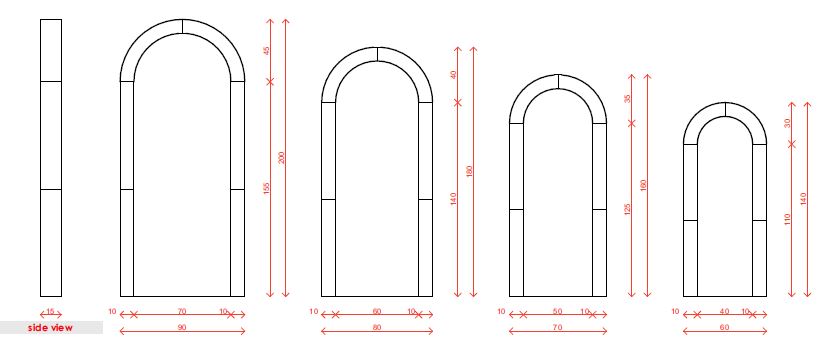 
                      
                        Arcadă metalică | Set 4 duble
                      
                    