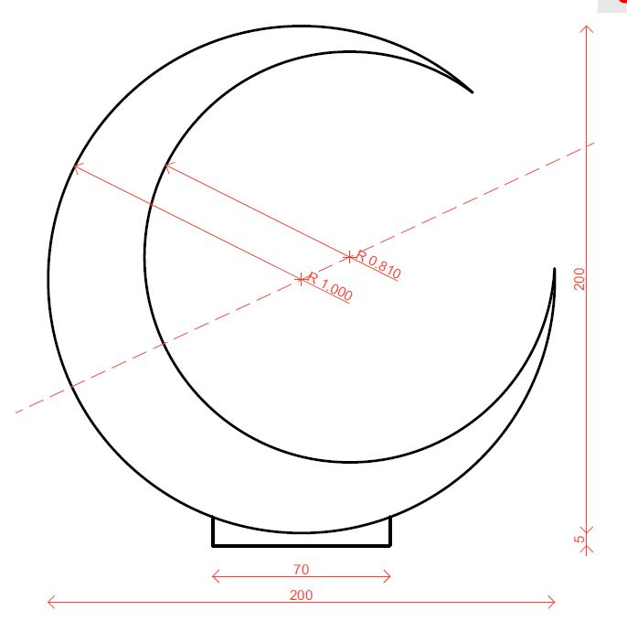 
                      
                        Model nou | Arcadă metalică | Semilună | Auriu
                      
                    